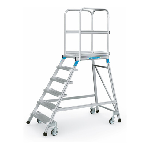 ZARGES Podesttreppe einseitig 6 Stufen