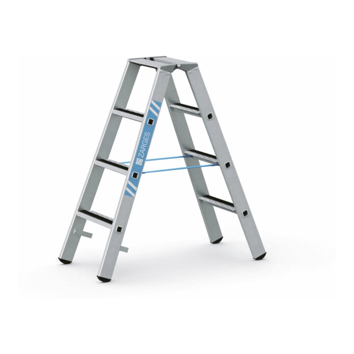 Set ZARGES R13step B - LM-Stufen-Stehleiter 2 x 4 Stufen + Werkzeugtasche