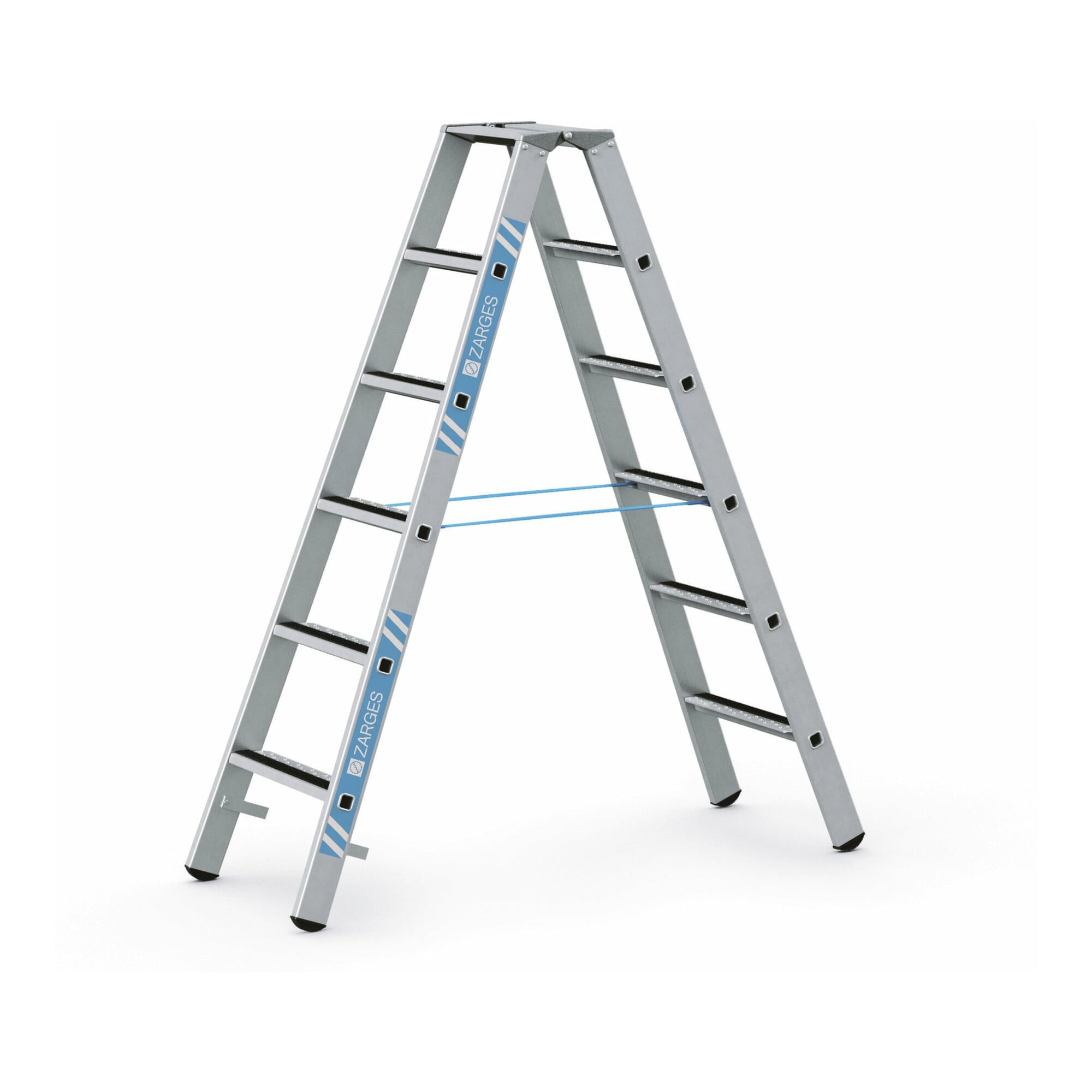 ZARGES R13step B LM-Stufen-Stehleiter, 2 x 6 Stufen, 41555