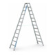 Set ZARGES Saferstep B - LM-Stufen-Stehleiter 2 x 12 Stufen + Werkzeugtasche