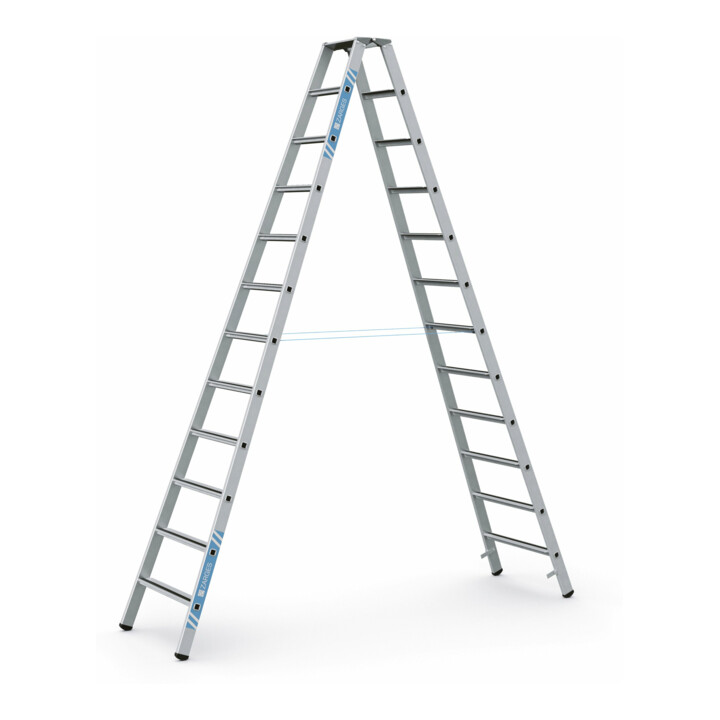 Set ZARGES Saferstep B - LM-Stufen-Stehleiter 2 x 12 Stufen + Werkzeugtasche