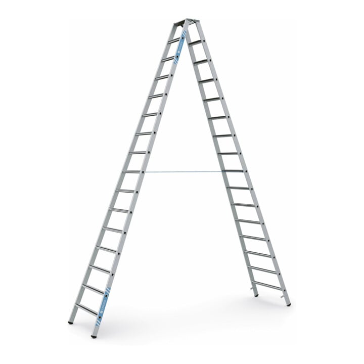 Set ZARGES Saferstep B - LM-Stufen-Stehleiter 2 x 16 Stufen + Werkzeugtasche