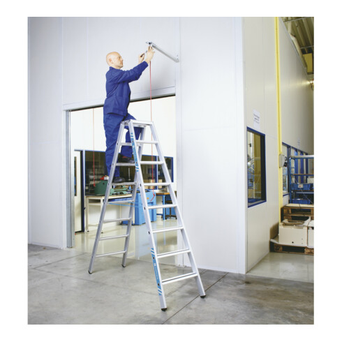 ZARGES Saferstep B - LM-Stufen-Stehleiter 2 x 8 Stufen