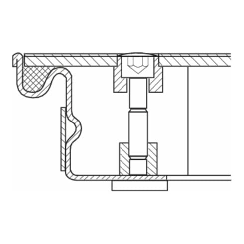 ZARGES Schachtabdeckung Aluminium 1000 x 1000 mm Außenmaß 1.160 x 1.160 mm