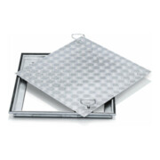 ZARGES Schachtabdeckung Stahl verzinkt 1000 x 1000 mm Außenmaß 1.160 x 1.160 mm