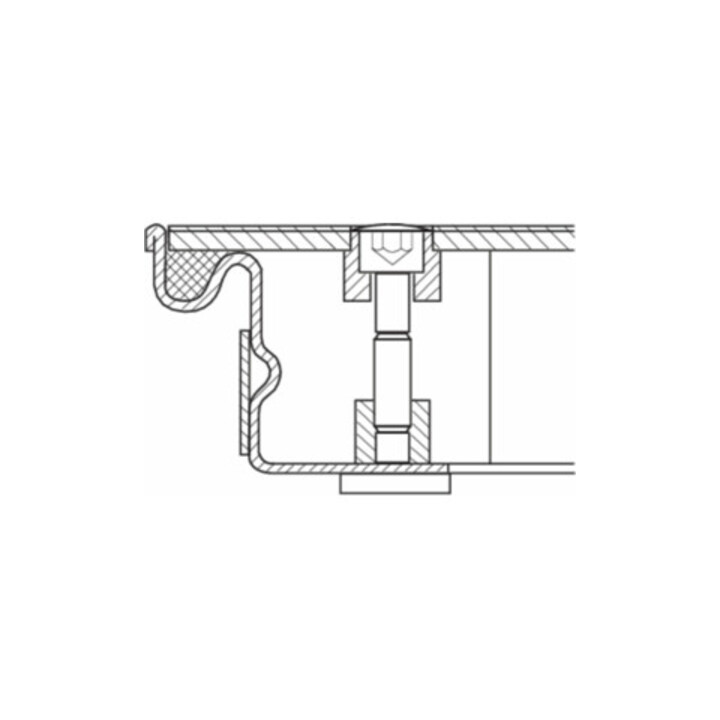ZARGES Schachtabdeckung Stahl verzinkt 1000 x 1000 mm Außenmaß 1.160 x 1.160 mm