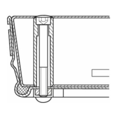 ZARGES Schachtabdeckung Stahl verzinkt 635 x 635 mm