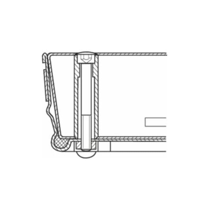 ZARGES Schachtabdeckung Stahl verzinkt 800 x 800 mm Außenmaß 920 x 920 mm