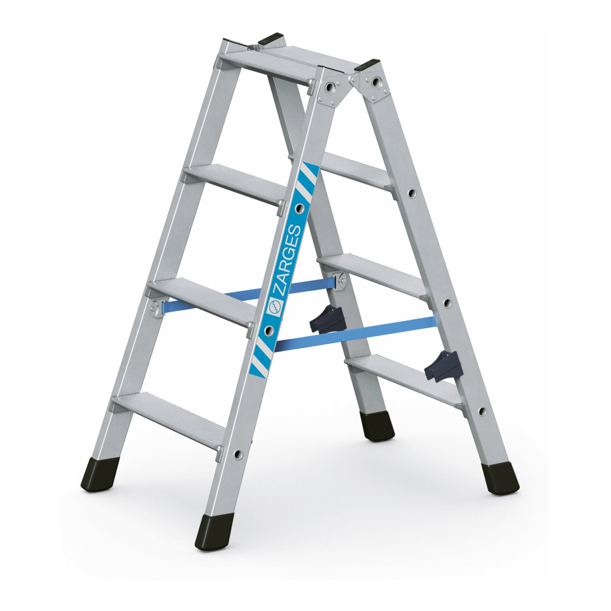 ZARGES Stufen-Stehleiter Z 300 gebördelt 2 x 4 Stufen