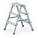 ZARGES Stufenstehleiter Alu 2seitig mPerlongurte-1