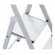 ZARGES Stufenstehleiter Alu 4Stufen 1seitig Plattform-H810mm 3.3kg eloxHolme-4