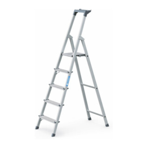 ZARGES Stufenstehleiter Aluufen 1seitig Plattform-H1030mm 4.2kg eloxHolme