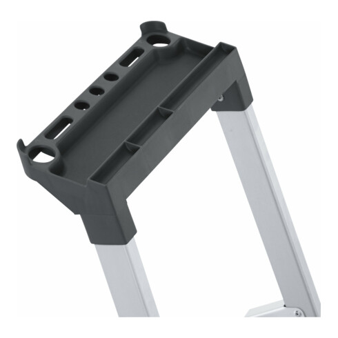 ZARGES Stufenstehleiter Aluufen 1seitig Plattform-H1030mm 4.2kg eloxHolme