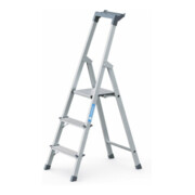 ZARGES Stufenstehleiter Alu 4Stufen 1seitig Plattform-H810mm 3.3kg eloxHolme