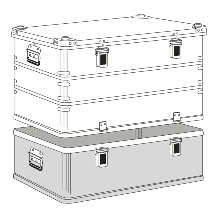 ZARGES Transportkiste K 470 Plus - Unterteil 750 x 550 x 220 mm