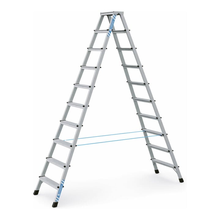 Set ZARGES XLstep B - LM-Stufen-Stehleiter 2 x 10 Stufen + Werkzeugtasche