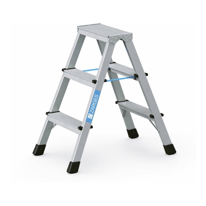 Set ZARGES XLstep B - LM-Stufen-Stehleiter 2 x 3 Stufen + Werkzeugtasche