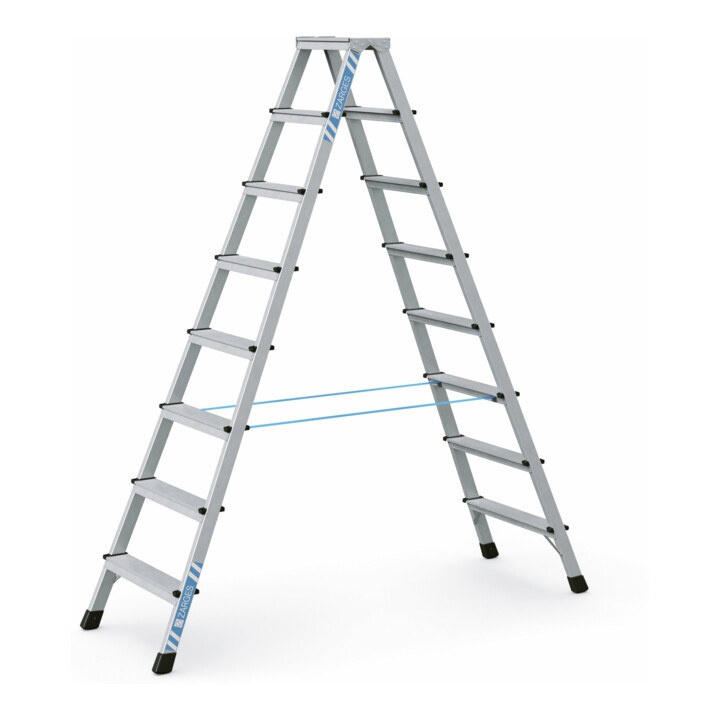 Set ZARGES XLstep B - LM-Stufen-Stehleiter 2 x 8 Stufen + Werkzeugtasche