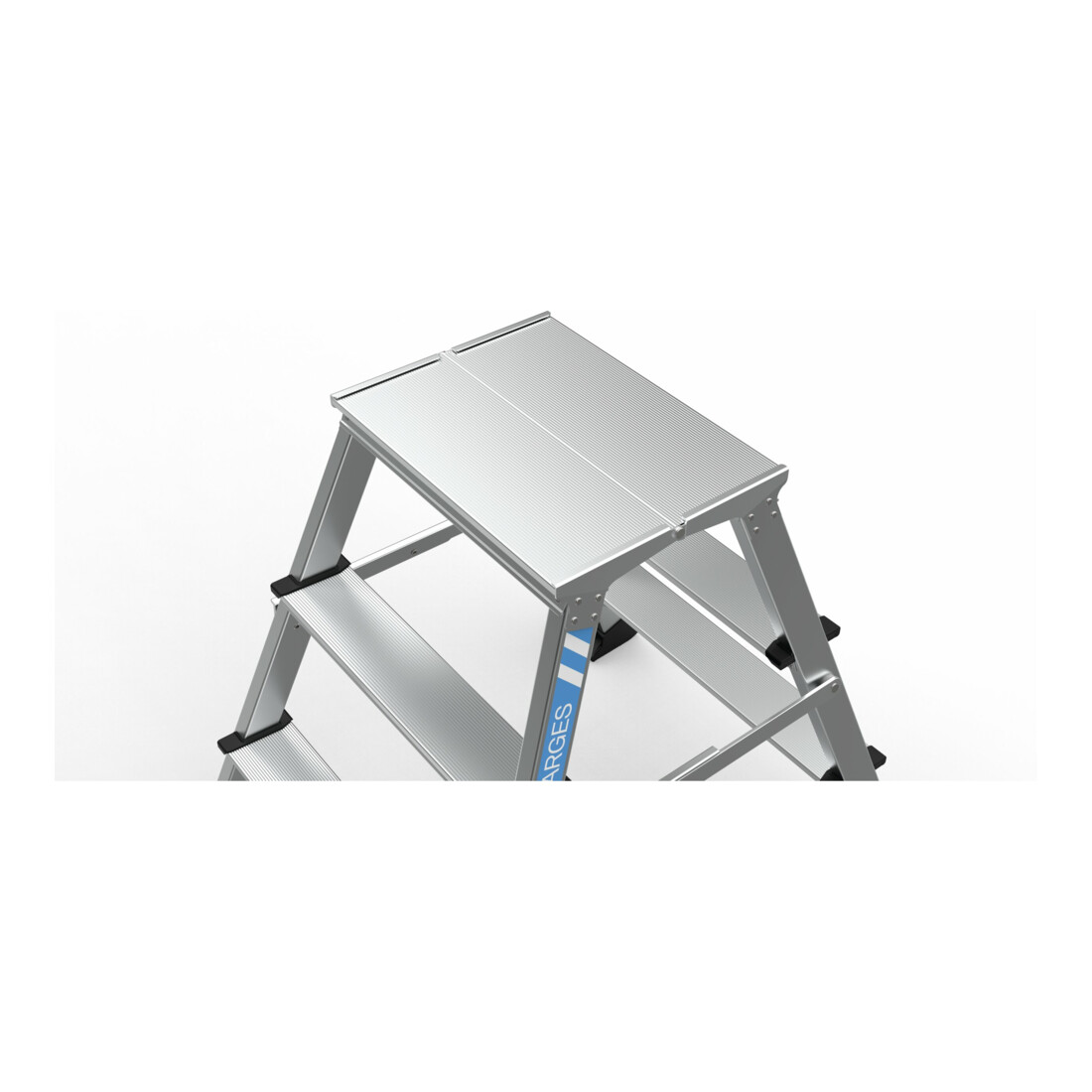 Zarges XLstep P - Podest schmal 2 x 2 Stufen