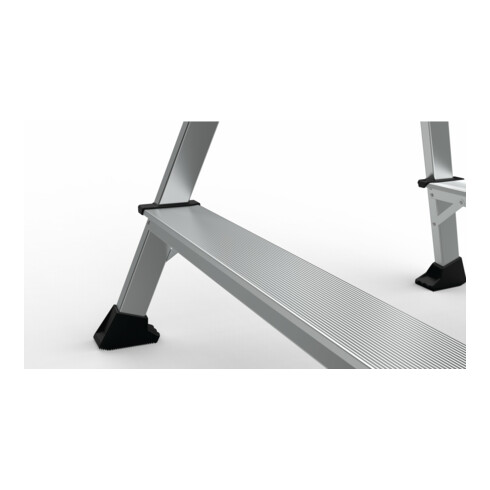 Zarges XLstep P - Podest schmal 2 x 2 Stufen