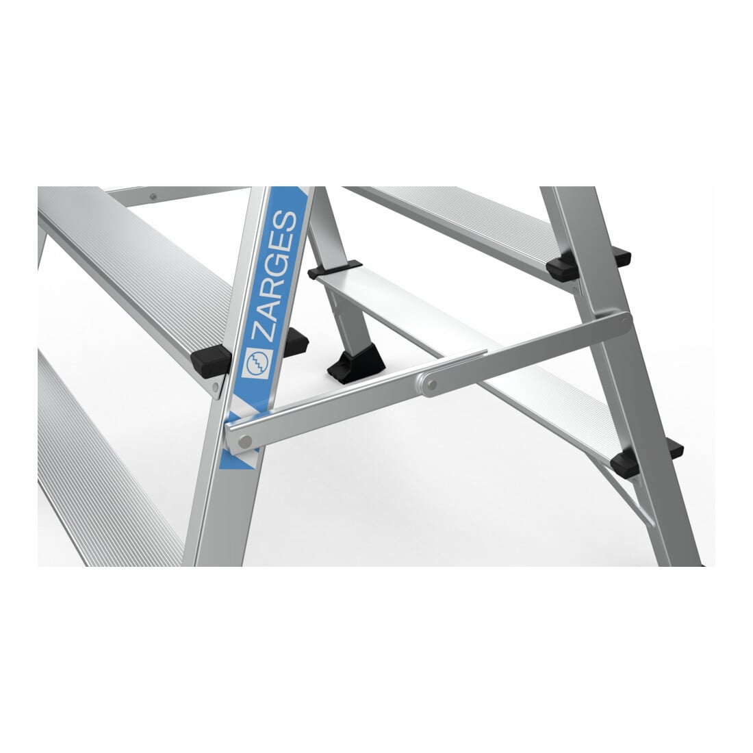 Zarges XLstep P - Podest schmal 2 x 3 Stufen
