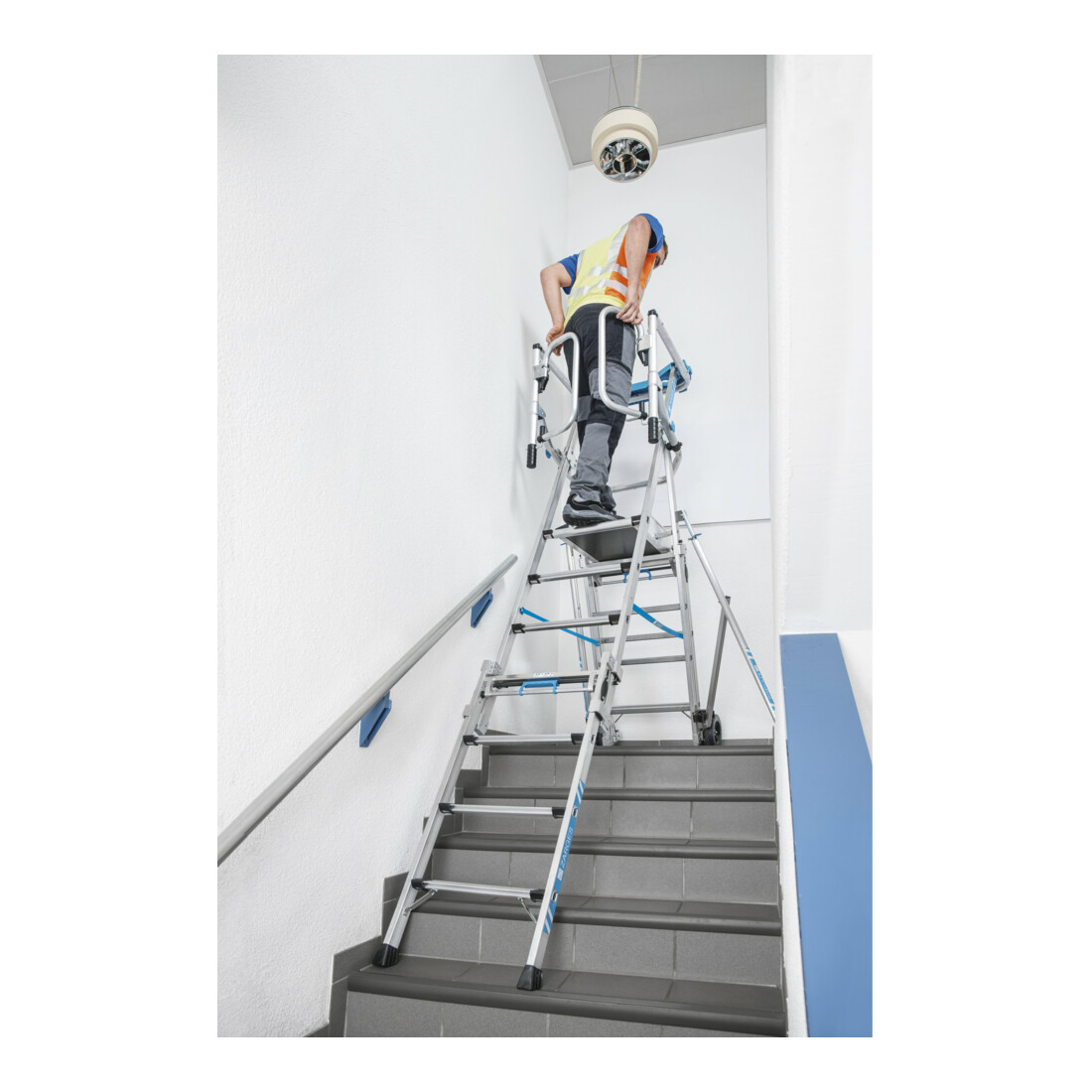 Zarges ZAP Masterflex Plus S - Teleskop-Plattformleiter 12 Stufen