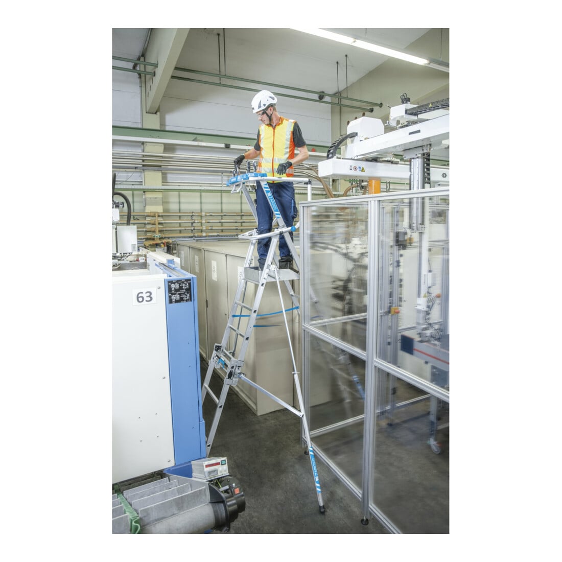 Zarges ZAP Masterflex S - Teleskop-Plattformleiter 7 Stufen