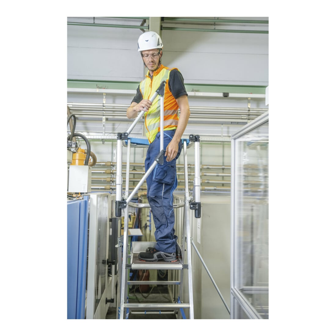 Zarges ZAP Masterflex S - Teleskop-Plattformleiter 7 Stufen