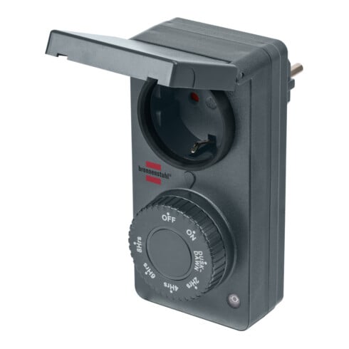 Zeitschaltuhr mit Dämmerungssensor DDT IP44 anthrazit