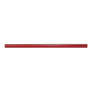 Zimmermannsbleistift 24 cm flachoval 24 cm flachoval rot poliert ungespitzt
