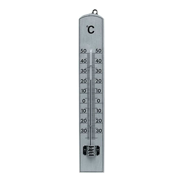 Zimmerthermometer Messber.-30 b.50GradC H206xB35xT15mm Buche