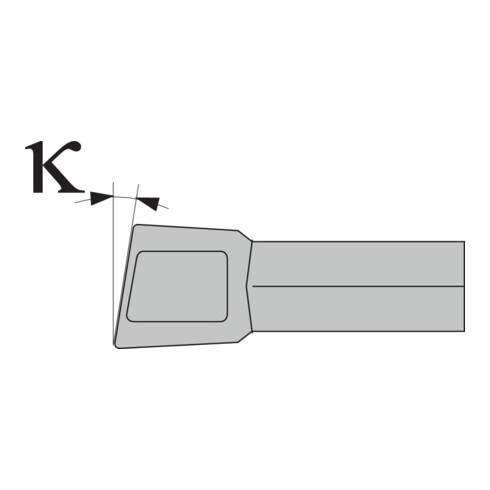 ZINNER Plaquette à dépointer droite MRCR-3,0-KXV-10 INOX