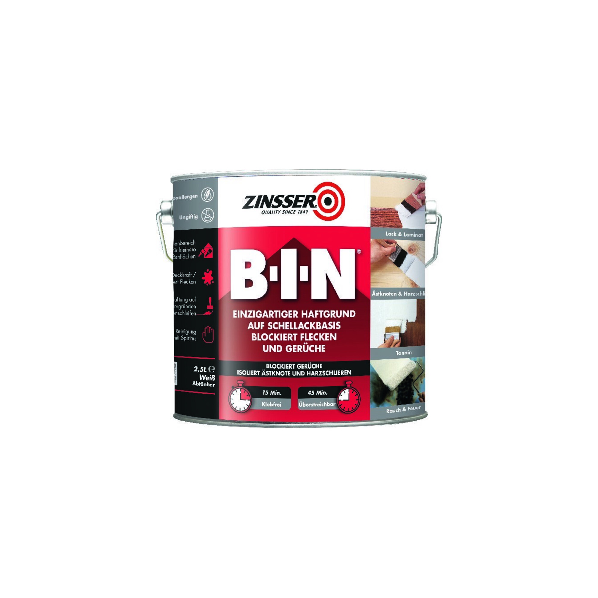 ZINSSER BIN 2,5L ; RUST-OLEUM