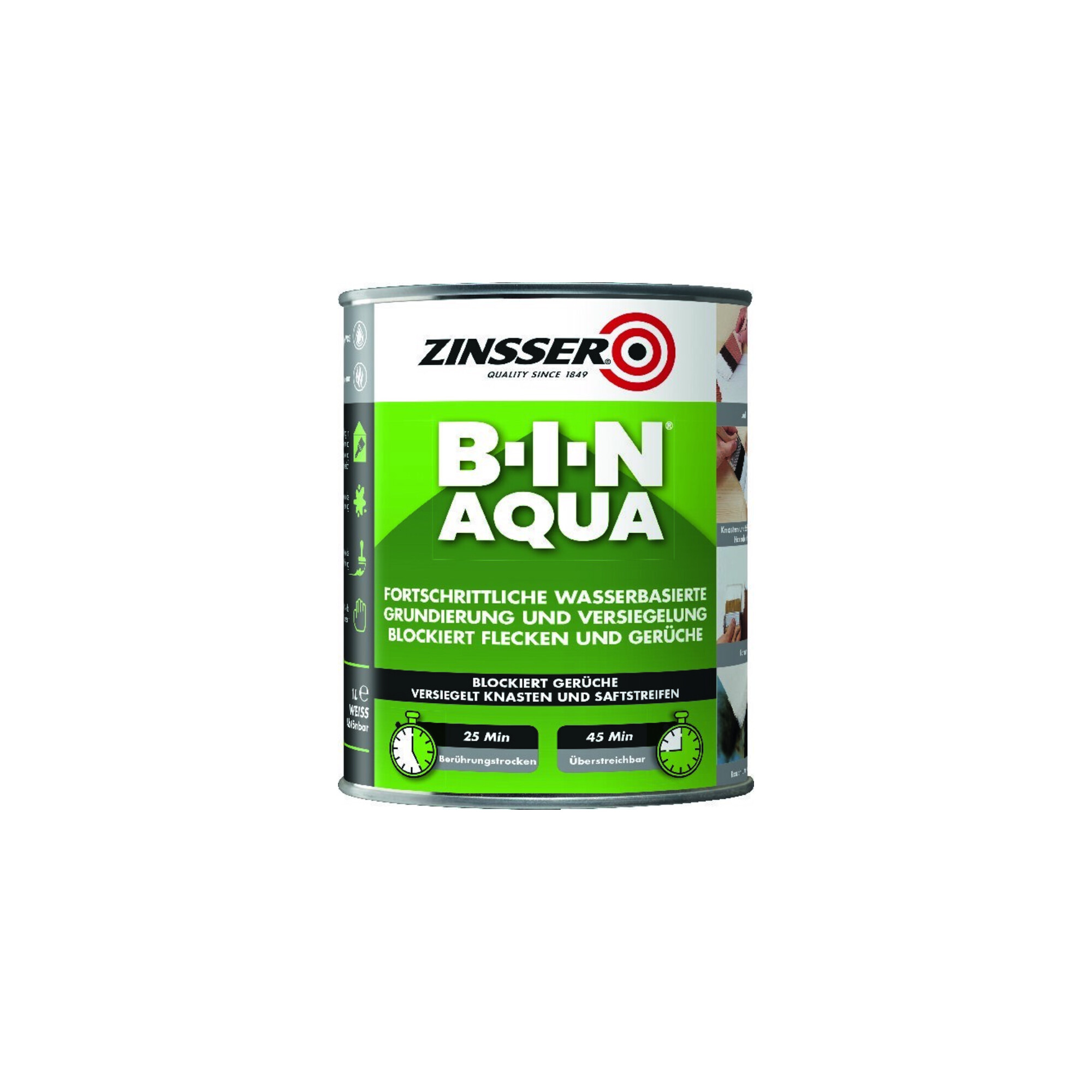 ZINSSER Bin Aqua 1L ; RUST-OLEUM