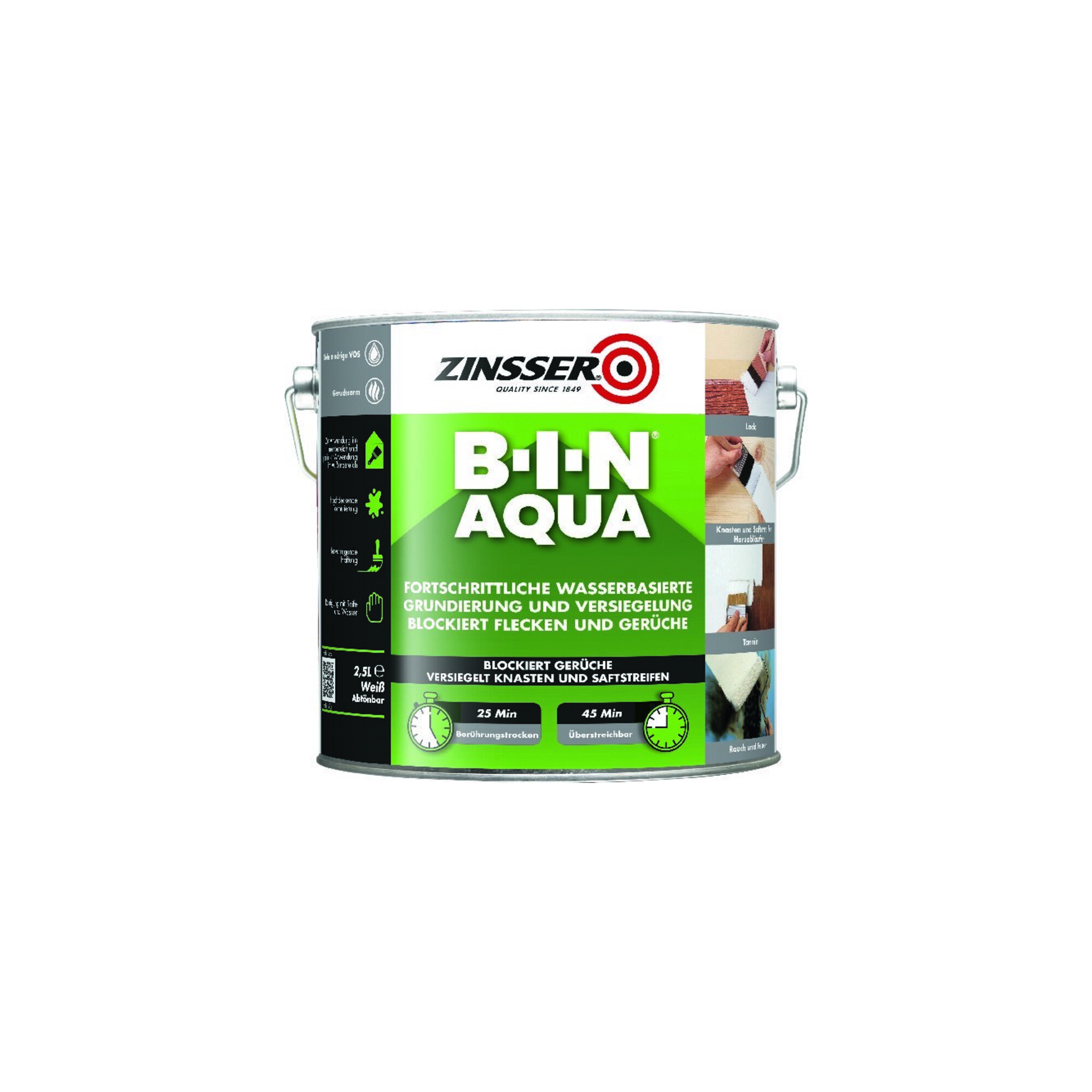 ZINSSER Bin Aqua 2,5L ; RUST-OLEUM