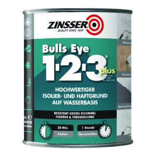 ZINSSER Bulls Eye 123 Plus 1L, 6 Stück