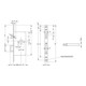 Zirkelriegelschloss Zirkelr./Springg.PZ silber ktg.20x250mm BKS-4