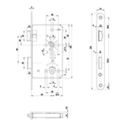 ZT-Einsteckschl.0515 BAD 24/ 60/78/8mm DIN L silber rd Kl 3 Zinkdruckgruss BKS-4