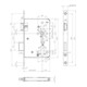 ZT-Einsteckschl.0515 PZ 20/ 65/72/8mm DIN L silber rd Kl 3 Zinkdruckgruss BKS-3