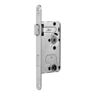 BKS ZT-Einsteckschloss  BAD DIN L silber rd. Kl 1 Ku.BKS