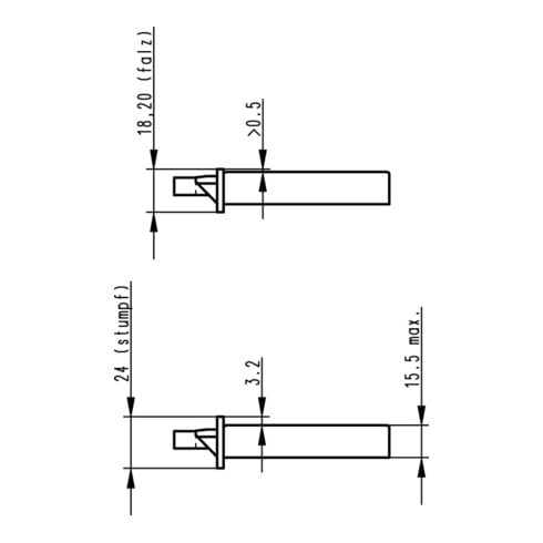 BKS ZT serrure à mortaise 0415 PZW 20/ 55/72/8mm DIN argent ctg.cl 2 zinc moulé sous pression