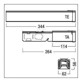 Zumtobel Ausspeisung TECTON TA WH weiß