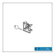 Zumtobel Group Abschlussplatte 3ph sw S2 802210-4