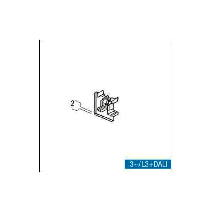 Zumtobel Group Abschlussplatte 3ph sw S2 802210