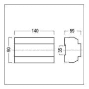 Zumtobel Group Boîtier de commande DSI/DALI multifonction 4ch DIMLITE#22161824-4