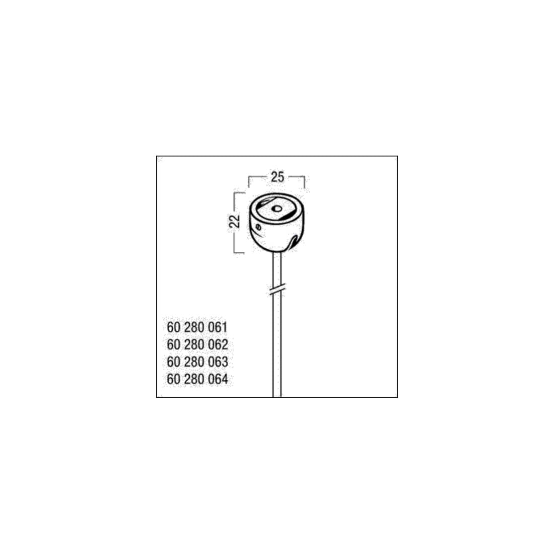 Zumtobel Group Kit de suspension par câble 1,8x2000 ws 60 280 061