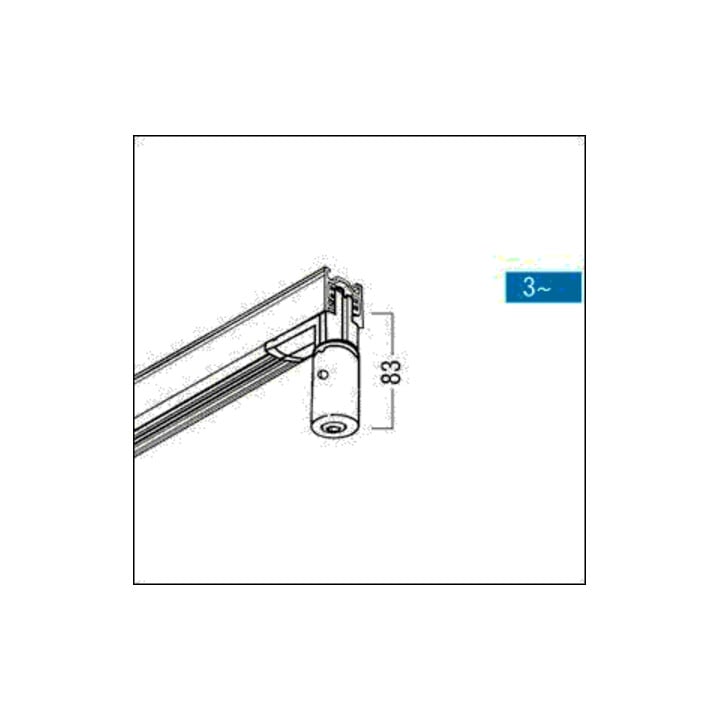 Zumtobel Group Pendel-Adapter 3ph sw ANSCHL-GEH BK 3CU ADAPT, 60280072