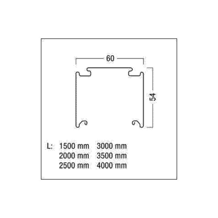 Zumtobel Group Rail de support blanc 2000 mm TECTON T WH