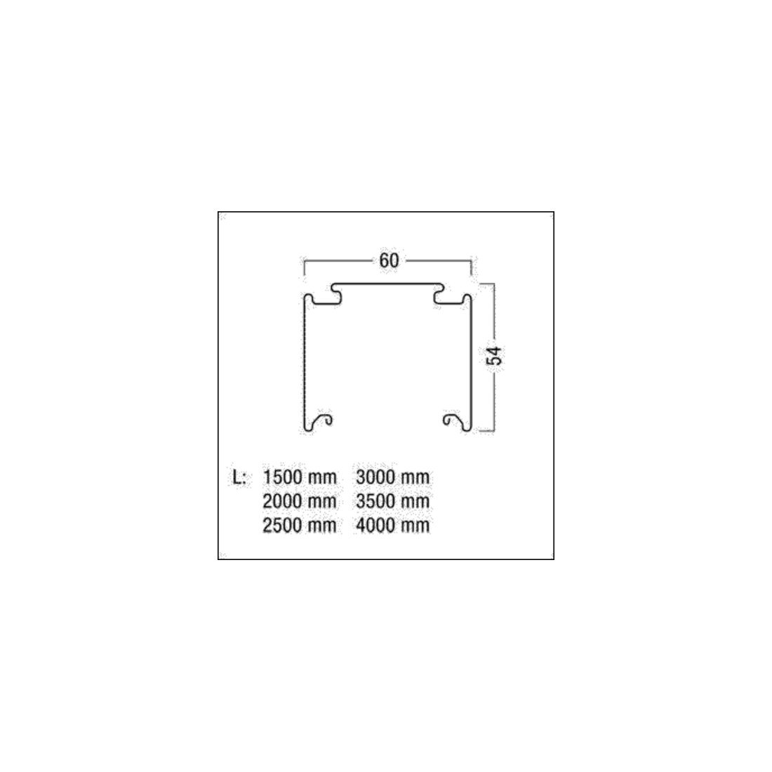 Zumtobel Group Rail de support blanc 2000 mm TECTON T WH