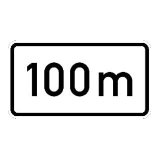 Zusatzschild 1004-30, 231x420mm 100m RAL-Gütezeichen Folie RA2